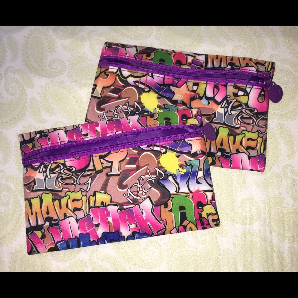 Two Ipsy Graffiti Makeup Bags 👛